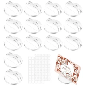 100Pcs Acrylic Place Card Holders,Clear Game Card Stands,Small Wedding for Menus - Picture 1 of 7