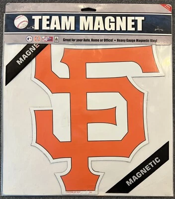 HUGE San Francisco Giants SF MLB Car Magnet 12" Fremont Die Vinyl NIP USA Made! - Image 1 of 4