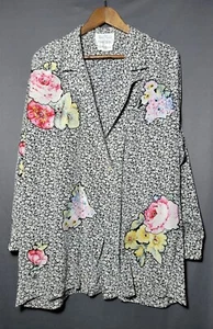 Rickie Freeman Teri Jon Long Sleeve Silk Studded beaded Jacket Top Size 6 - Picture 1 of 12