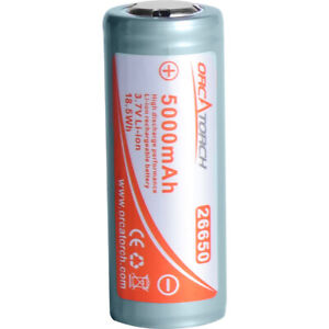 Batterie OrcaTorch B82 pour lumière D820V