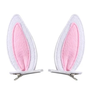 Bunny Ears Hair Clips Toddler Girls Women Easter Halloween Rabbit Costume Acc... - Picture 1 of 6