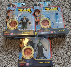 Lote de 3 figuras de acción Zak Storm escala 3 pulgadas - Skullivar, Clovis, Crogar - Imagen 1 de 5