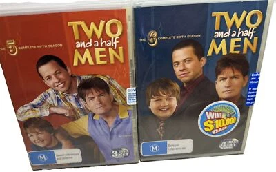TWO AND A HALF MEN SEASONS 5 & 6 DVD REGION 4 Brand New And Sealed - Image 1 of 4
