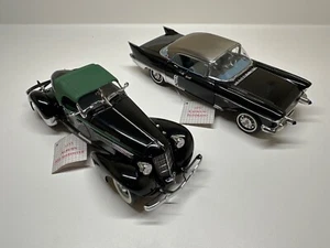 Franklin Mint 1957 Cadillac Eldorado & 1935 Auburn 851 speedster 1:24 - Picture 1 of 24