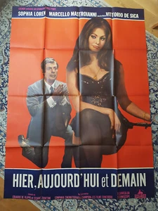 Plakat 1964 GESTERN HEUTE UND MORGEN 120x160 MASTROIANNI Sophia LOREN/DE SICA - Bild 1 von 4