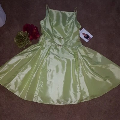 Jessica McClintock lime green occasion girls dress NWT wedding fancy girls 10 A2 - Image 1 of 4