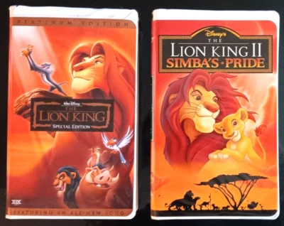 Walt Disneys The Lion King 1 &2 Platinum Special Edition VHS clamshell 2003!  - Image 1 of 4