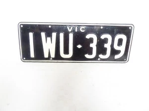 PLAQUE IMMATRICULATION - LICENSE PLATE - AUSTRALIE - VICTORIA - I WU 339 - Imagen 1 de 15