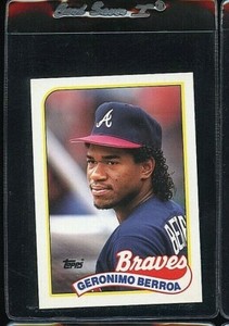 1989 TOPPS TRADED TIFFANY #10T GERONIMO BERROA ROOKIE RC ATLANTA BRAVES 
