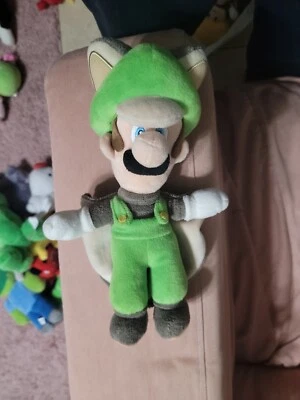 Juguete de peluche Flying Squirrel Luigi 10" Super Mario Bros. U Nintendo limpio 2013 Foto 1 de 4