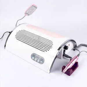 3 In 1 Electric Nail File Drill Set LED UV Lamp Dust Collector Manicure Machine - Picture 1 of 6