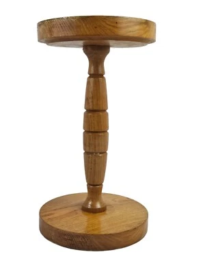 Pedestal de Roble Planta Mesa Helecho Candelabro Artes y Manualidades Primitivo De Colección Foto 1 de 4