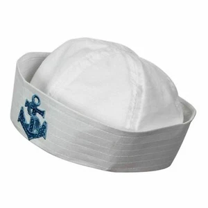 Adulto MARINERO Doughboy Sombrero Diseño Lentellera Gorra Barco Marino Ancla Elegante Vestido - Imagen 1 de 2