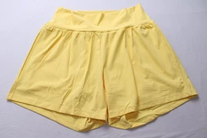 Halara Women's High Waisted 2-In-1 Yoga Shorts AC2 Goldfinch Size XL Long NWT - Picture 1 of 3