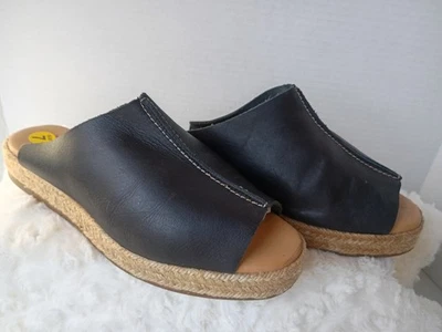 Alpargata Chelsea Crew Etiqueta Negra Slip-on Mules en Cuero Negro Talla 7 Foto 1 de 4