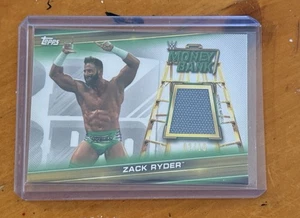 2019 Topps WWE Money in the Bank Superstar Mat Relic #MR-ZR Zack Ryder /10 Gold - Picture 1 of 2
