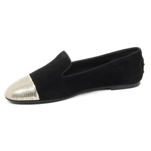 B4428 ballerina donna TOD'S scarpa nera/oro paillettes shoe woman - Bild 1 von 4