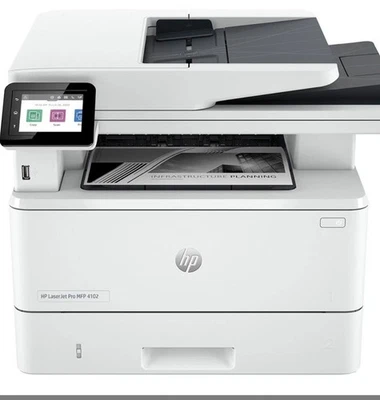 HP LaserJet Pro MFP 4102dw A4 Mono Multifunction Laser Printer - Image 1 of 3