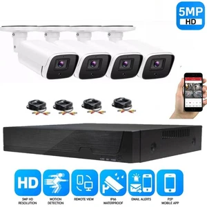 5MP CCTV KAMERA SYSTEM HOME OUTDOOR SECURITY KIT FULL HD DVR +1TB HDD - Bild 1 von 13