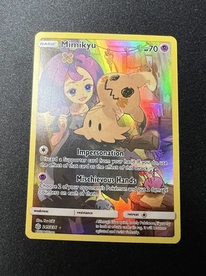 Pokémon Mimikyu Secret Rare Card 245/236 - Sun & Moon Cosmic Eclipse NM - Image 1 of 3