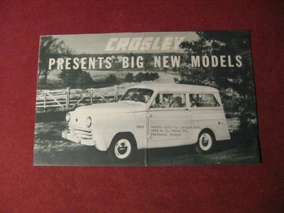 1949 Crosley продажи брошюра буклет каталог старый оригинал - Изображение 1 из 4