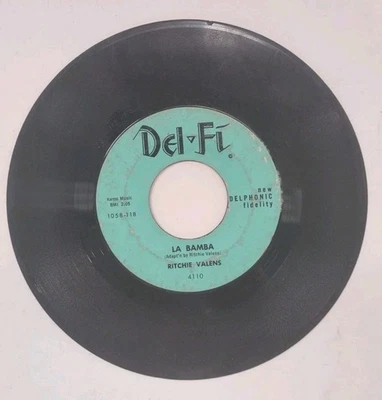 RITCHIE VALENS DONNA / LA BAMBA 45 RPM RECORD  DEL-FI 4110 - Image 1 of 2