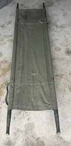 VINTAGE MILITARY CANVAS LITTER STRETCHER/GURNEY - Picture 1 of 20