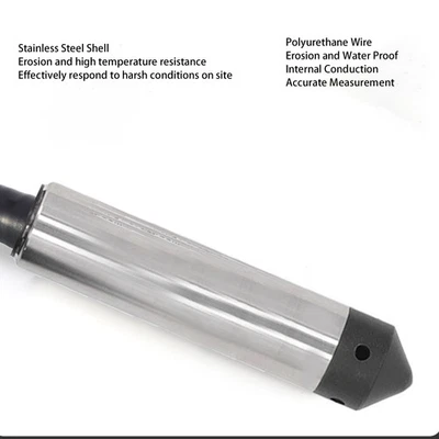 Liquid Level Sensor Stainless Steel Probe DC 12‑30V 4‑20mA 5 Meter Cable Throw - Image 1 of 4