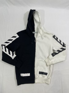 off white painted arrows moletom com capuz