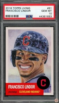 2018 TOPPS LIVING FRANCISCO LINDOR #61 PSA 10 (693) - Image 1 of 3