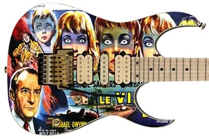 Guitar Skin Axe Wrap Re-skin Bass Electric Reface DIY Village Of The Damned 613 - Picture 1 of 21
