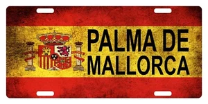 Spain España Flag License Plate Kingdom of Spain Emblem Palma De Mallorca - Picture 1 of 1