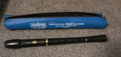 Peripole Angel Soprano Halo Recorder Model PB 6000 Baroque Fingering Carry Bag - Image 1 of 4