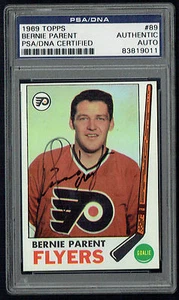 Bernie Parent #89 signed autograph auto 1969 Topps Hockey Card PSA Slabbed - Picture 1 of 1