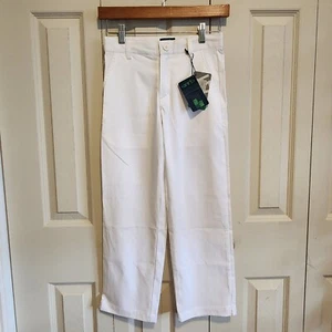 Garb Youth Boys Medium BUBBA Golf Pants White Ages 7 to 8 NWT - Picture 1 of 7
