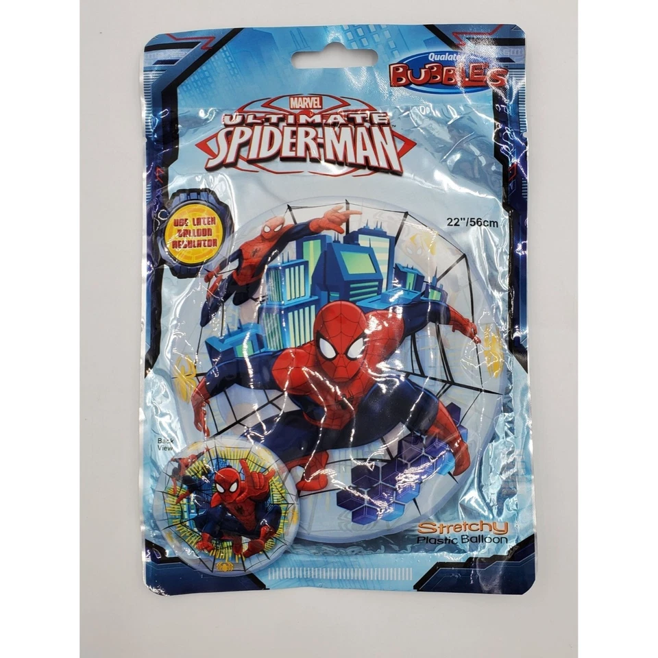 Globo Burbuja Qualatex Spiderman Doble Cara Redondo 22" Larga Duración Foto 1 de 4