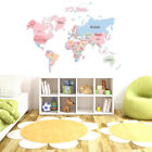 90*60cm Colored letters world map DIY Vinyl love Home Decor office 3D sticker