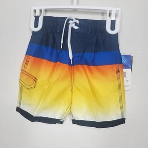 Kanu Surf Boys' Echo Quick Dry UPF 50+Swim Trunk, Waterfront Navy/Orange 3T - Picture 1 of 4