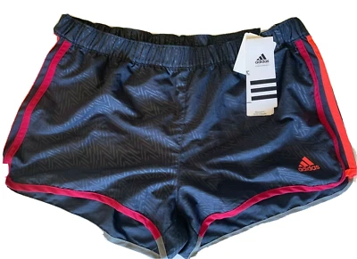 NEW adidas [S] Women CLIMALITE Yoga/Volleyball/Pickleball Shorts-Navy 105623718 - Image 1 of 2