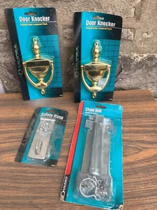 Llamador de puerta de latón Ultra Hardware perno de cadena cerrojo de seguridad herrajes de puerta surtidos - Imagen 1 de 11