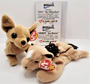Houston Astros 1998/1999 Ty Teenie Beanie Babies-Set Of 2 - Picture 1 of 7