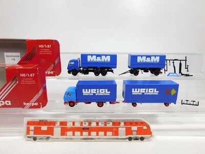 CN288-0,5 #2x Herpa H0 / 1:87 Camion Mercedes: 811166 Weigl + 826052 M & M,S. - Photo 1/4