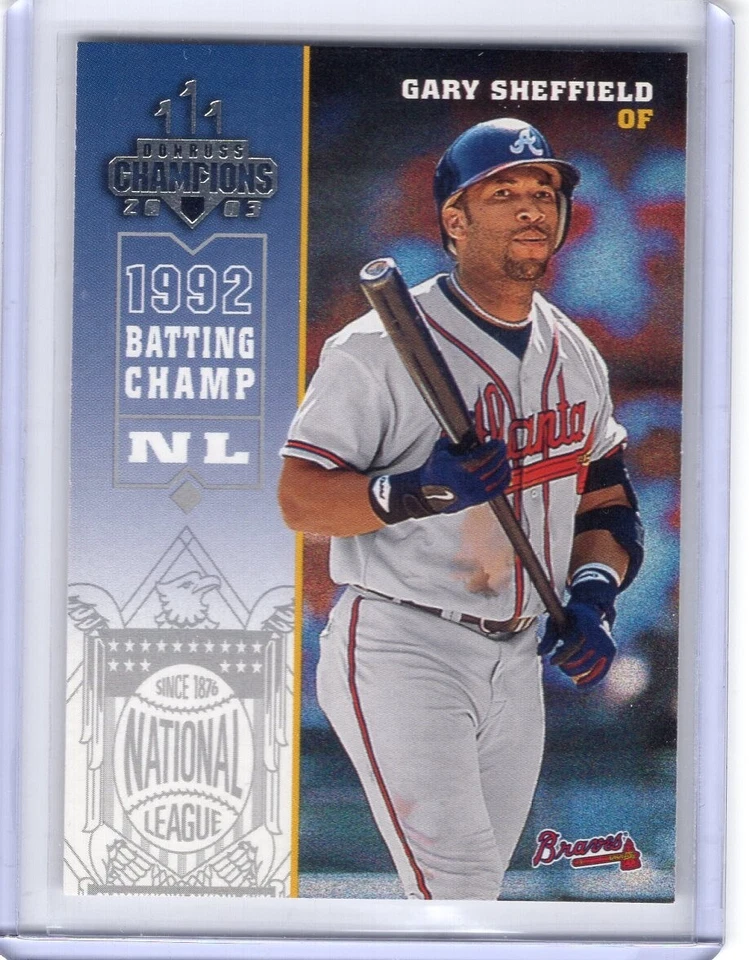 GARY SHEFFIELD 2003 Donruss Champions #21 - BRAVES - Image 1 of 1