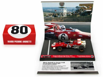 Brumm S20/11 Ferrari 312B 1971 'Happy 80th Birthday' - Mario Andretti 1/43 Scale - Image 1 of 4