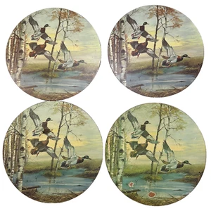 Lot of 4 ~ Vintage Pimpernel Cork Backed 10in Luncheon Placemats Mallard Collect - Picture 1 of 3