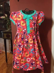 Counting Daisies Girls Sz. 5 Knit Bird Dress - Picture 1 of 6