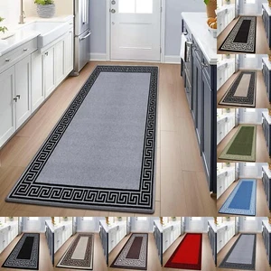 Non Slip Long Hallway Runner Rug Hall Door Mat Kitchen Living Room Floor Mat - Picture 1 of 17