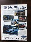 1986 vintage original print ad Chevy Astro Van The Van That Can