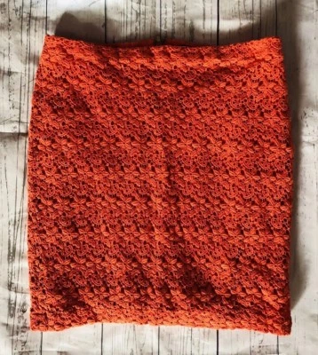 Falda recta con apliques naranja Forever 21 para mujer - talla L (se ajusta como un 2-4) Foto 1 de 3