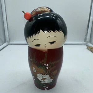 Bambola tradizionale giapponese Kokeshi 15 cm usata in ottime condizioni - Foto 1 di 2